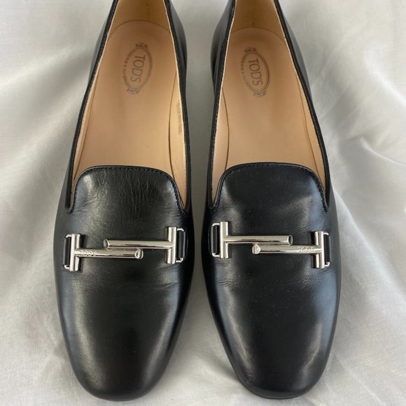 Tod's Double T black women's loafers - Picture 1 of 11